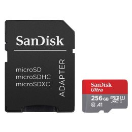 SanDisk Karta pamięci MicroSDHC SanDisk ULTRA ANDROID 256GB 120MB/s UHS-I Class 10 + adapter