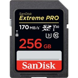 SanDisk Karta pamięci SDXC SanDisk EXTREME PRO 256GB 170/90 MB/s V30 UHS-I U3