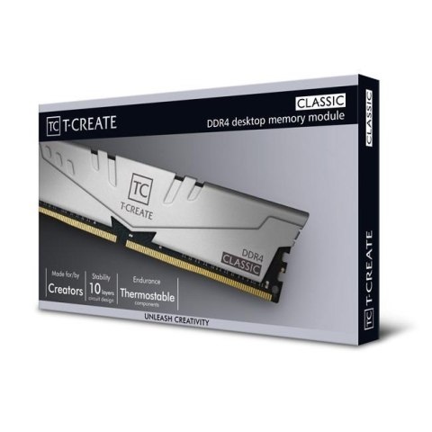 Team Group Pamięć DDR4 Team Group T-Create Classic 16GB (2x8GB) 2666MHz CL19 1,2V Gray