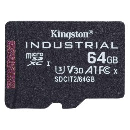 Kingston Karta pamięci Kingston Industrial microSD 64GB Class 10 UHS-I U3